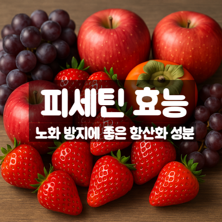  피세틴 효능 부작용 - 노화 방지에 좋은 항산화 음식 성분