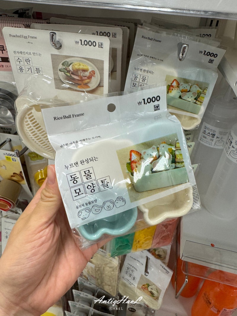 소풍 도시락 만들기 다이소 김밥 무스비 주먹밥틀 5가지
