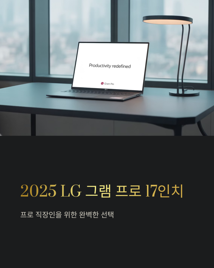  LG 그램 프로 17인치 2025년형: 사무용 노트북 끝판왕 추천