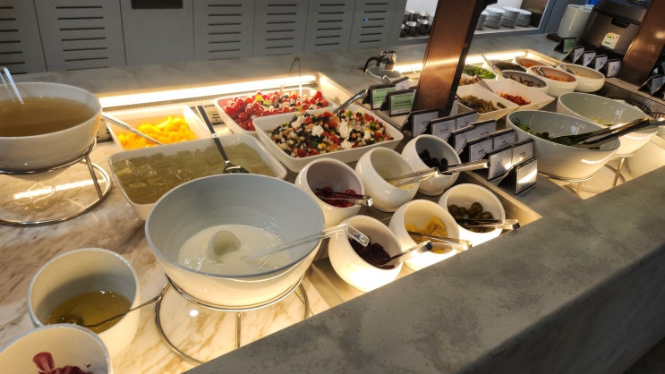  인천공항 2터미널 동편 라운지에서 밥먹기  SKY HUB LOUNGE