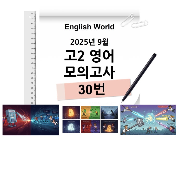  25년 9월 고2 영어 모의고사 30번 분석 변형 문제 공감에 대한 반론
