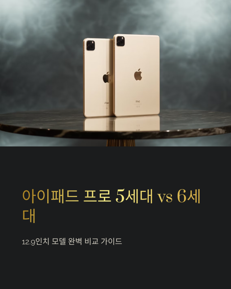  아이패드 프로 5세대 12.9 vs 6세대: 당신에게 맞는 선택은?