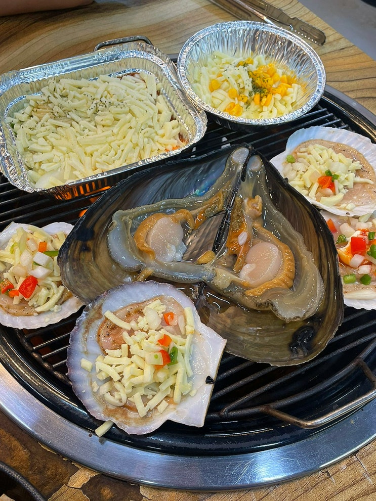  을왕리 조개구이 무한리필 맛집 추천 바지락 칼국수까지 코스로 즐기는 꼬니네 (내돈내산)