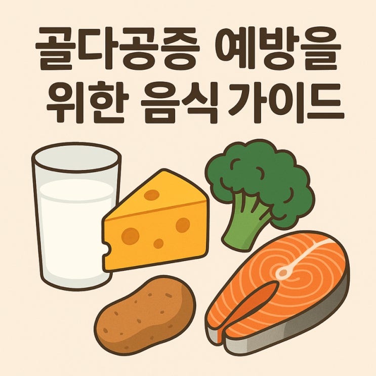   골다공증 예방을 위한 음식 가이드
