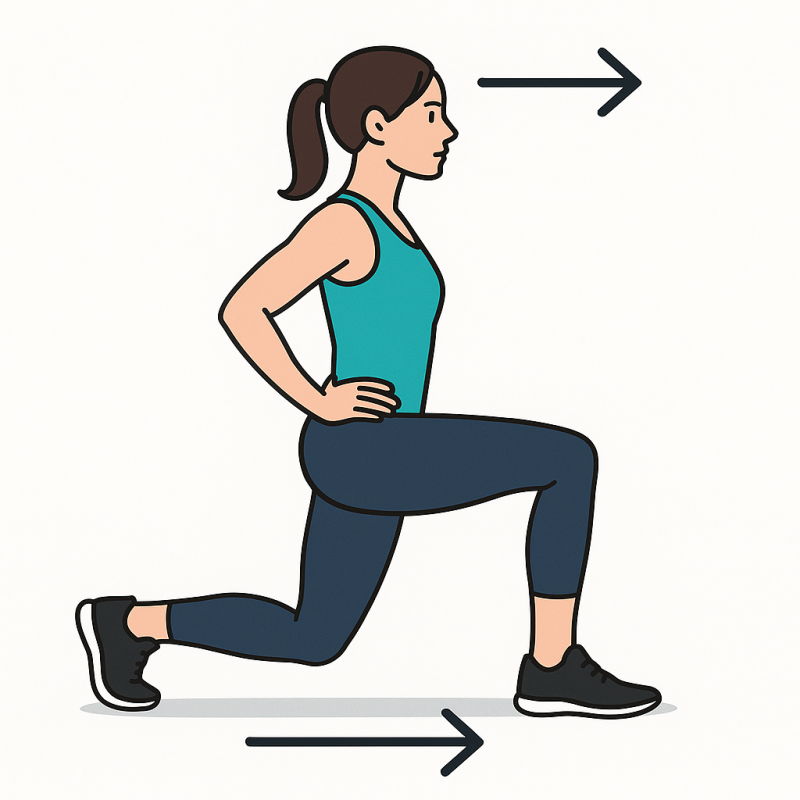 워킹 런지(Walking Lunge): 하체 근력과 균형