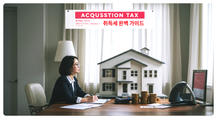  "취득세 완벽 가이드｜1주택·다주택 세율부터 감면 혜택·신고 기한까지 총정리"