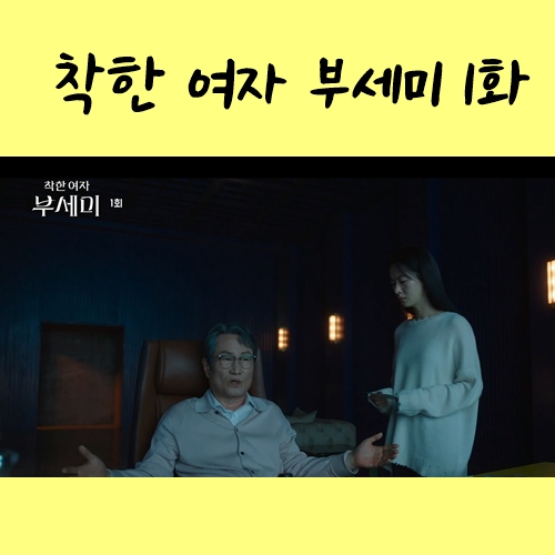 착한 여자 <b>부세미</b> 1화 1회... 죽인 범인 <b>가선영</b> <b>장윤주</b> 2회 예고
