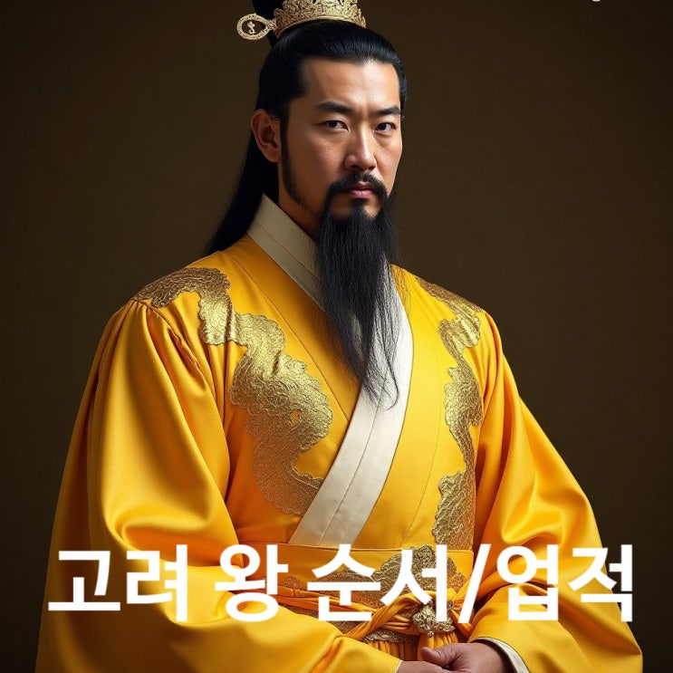  고려 왕조 500년,  역대 고려왕순서와 핵심 업적 분석