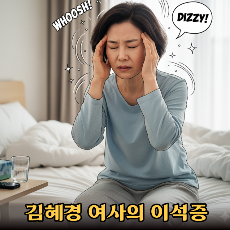 <b>김혜경 여사</b>도 걸린 <b>이석증</b>! 원인·증상·예방법과 재발 줄이는... 