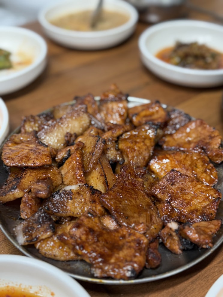  구미 장천 맛집 석쇠돼지불고기 청국장 목마식당