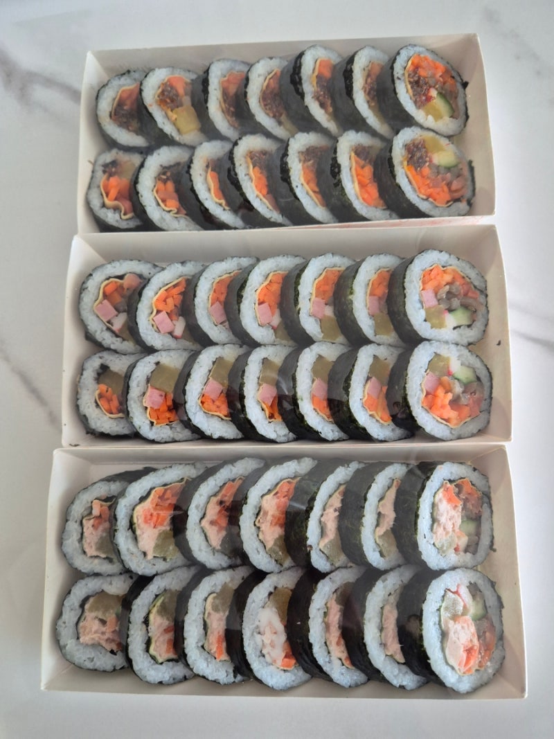 부천김밥 맛집 포도마을 상가 홍진김밥