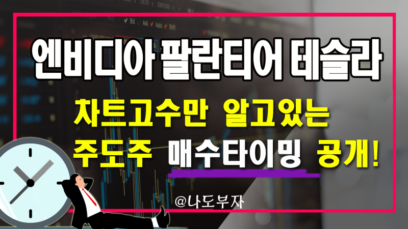 미국 주식 엔비디아 팔란티어 테슬라 차트고수만 알고 있는 주도주 매수 타이밍 공개.