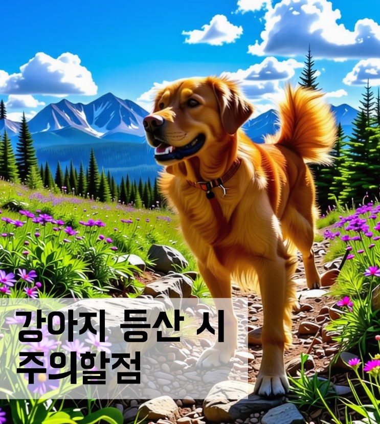  강아지 등산 동행시 주의할점