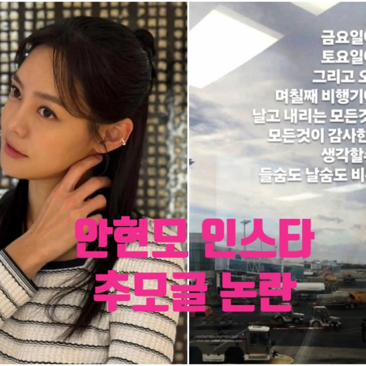  안현모 인스타 추모글 비판 받는 이유!