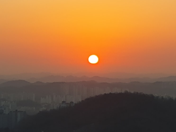  오산 해돋이 해맞이 일출 명소 독산성 세마대에서 새해를 시작 했습니다.