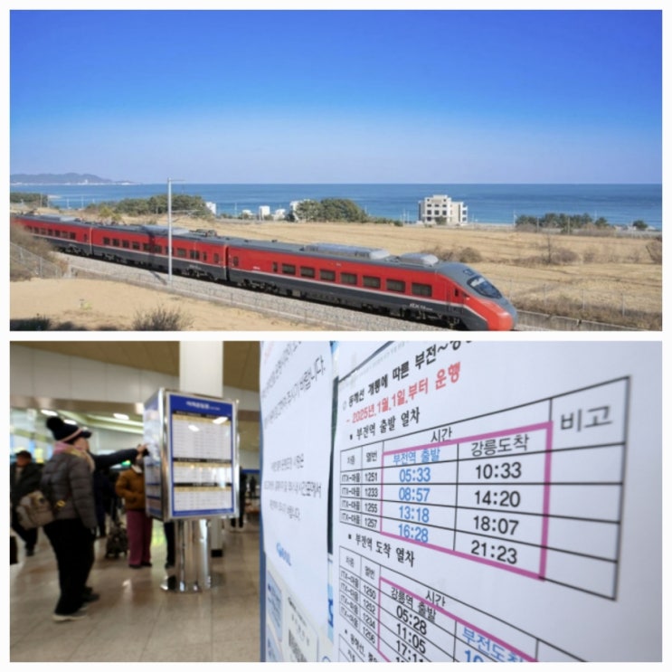 동해선 KTX 강릉 부산 한 번에 가격 운임 정보 총정리 동해선 KTX 강릉 부산 한 번에 가격 운임 정보 총정리