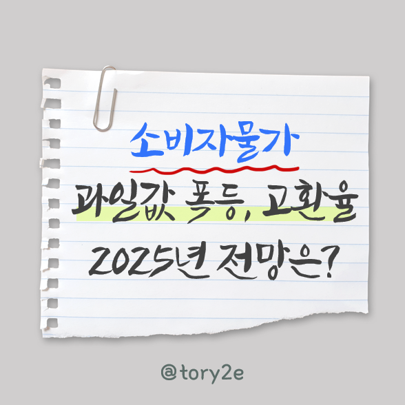 2024년 물가 동향 <b>과일</b>값 폭등부터 <b>고환율</b>까지, 2025년 올해는?