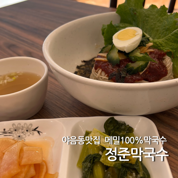  울산 야음동 맛집 정준막국수 순메밀 막국수 점심 추천