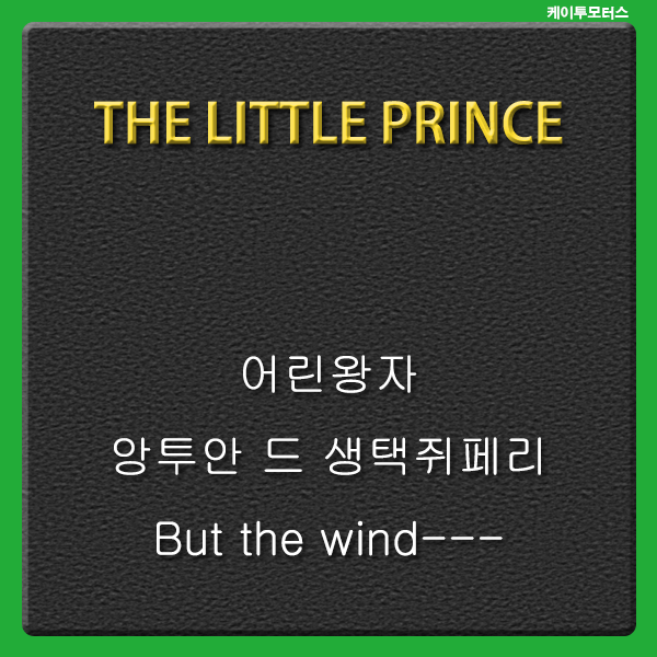  But the wind * 어린왕자 * My cold is
