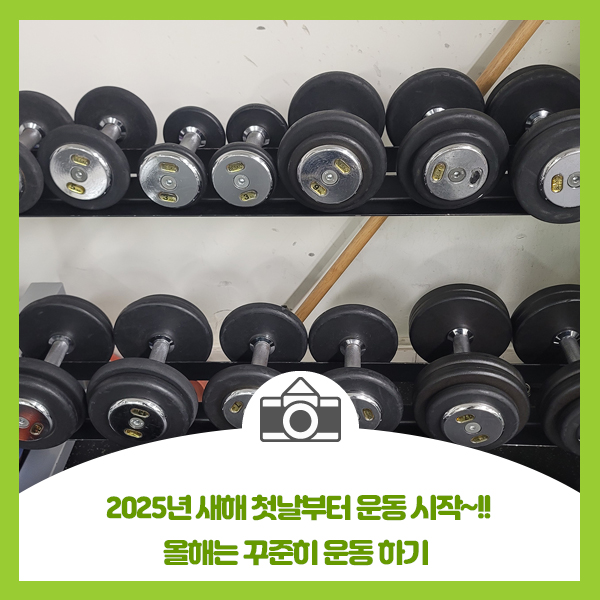  2025년 새해 첫날부터 운동 시작, 올해는 꾸준히 운동 하기
