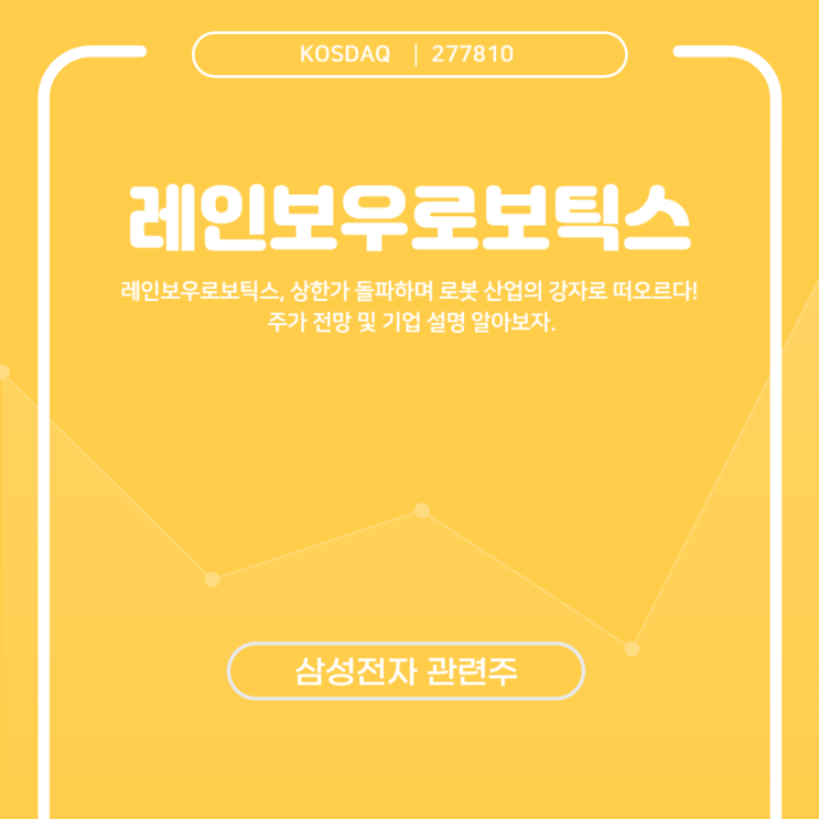  레인보우로보틱스, 상한가 돌파하며 로봇 산업의 강자로 떠오르다! 주가 전망 및 기업 설명 알아보자.