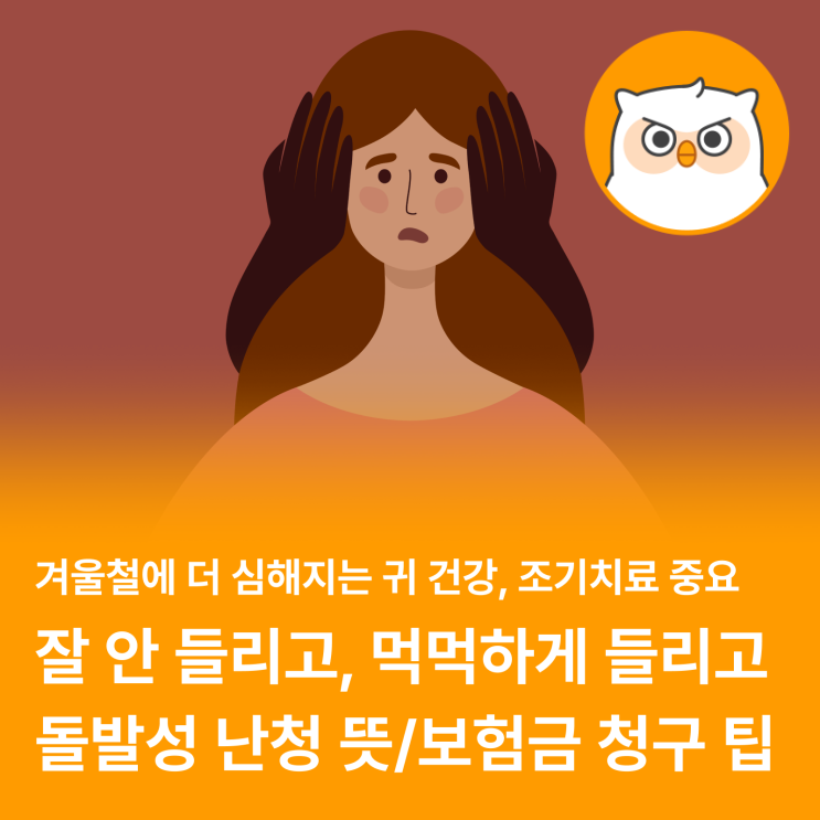  돌발성 난청의 뜻과 보험금 청구 방법 (주요 증상, 청구 서류)