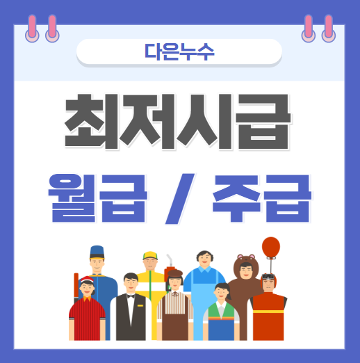  2025년 최저시급 임금 주급 월급 기준 주휴수당 얼마나 오를까요?