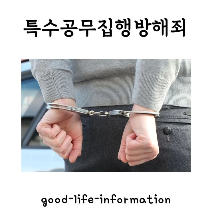 특수공무집행방해죄의 성립 요건과 처벌 수위, 법적 대응 방안 특수공무집행방해죄의 성립 요건과 처벌 수위, 법적 대응 방안