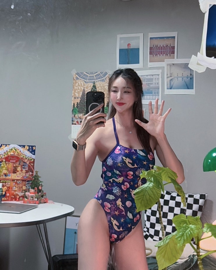  블랭키 퍼플드림 더블타이백 리뷰, 착샷: 동화 속 꿈꾸는 인어공주 𝙋𝙪𝙧𝙥𝙡𝙚 𝘿𝙧𝙚𝙖𝙢️[원피스 수영복, 강습용수영복]