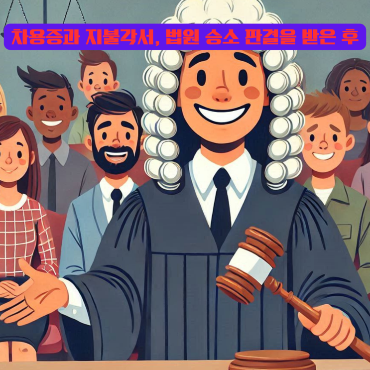  차용증과 지불각서, 법원 승소 판결을 받은 후 해 채권 회수할 일