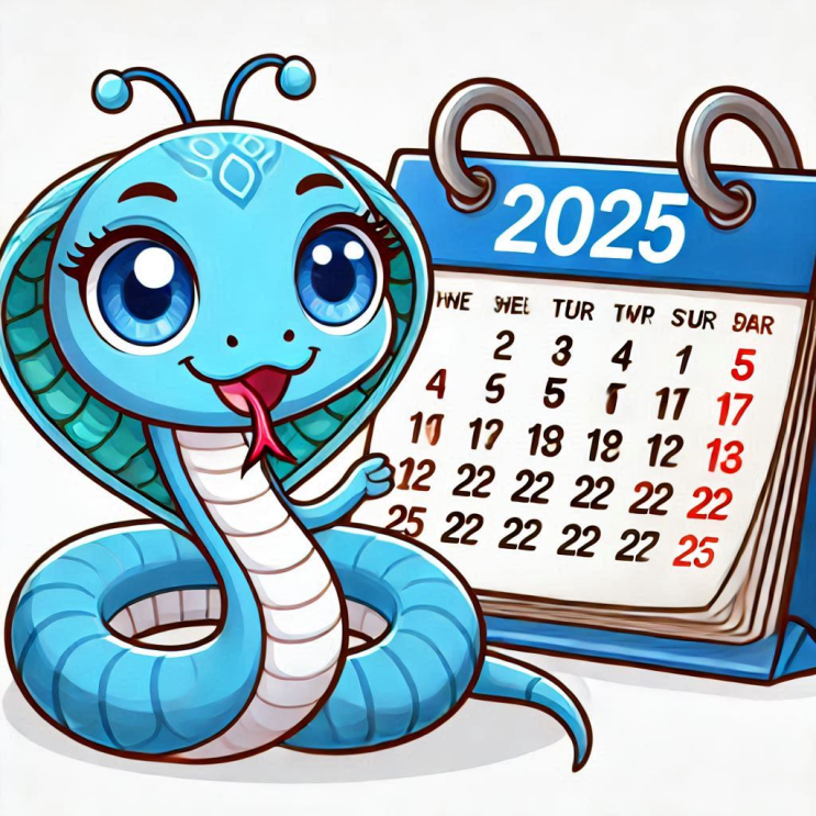  2025년은 무슨 해? 푸른 뱀의 해! 60갑자별 띠와 색깔은?