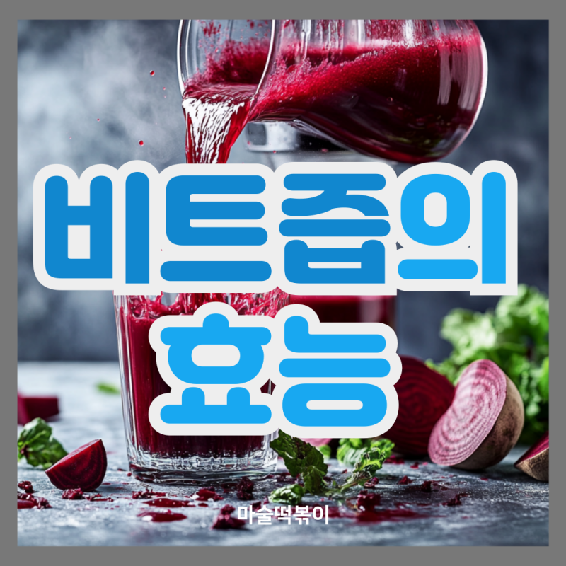 비트즙 효능 부작용 적정섭취량 먹는법