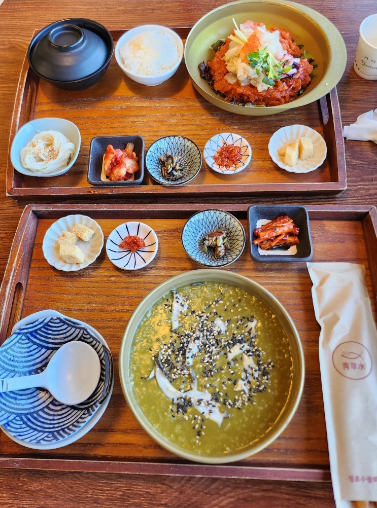  [가시 Food실록] 부산 해동용궁사 근처 물회 맛집 청초수물회 부산점(전복죽, 위치, 찾아가는 법)