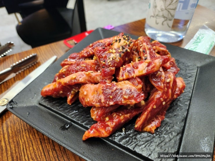  모란회식 육집 참숯 소갈비살 양념소갈비살 후기