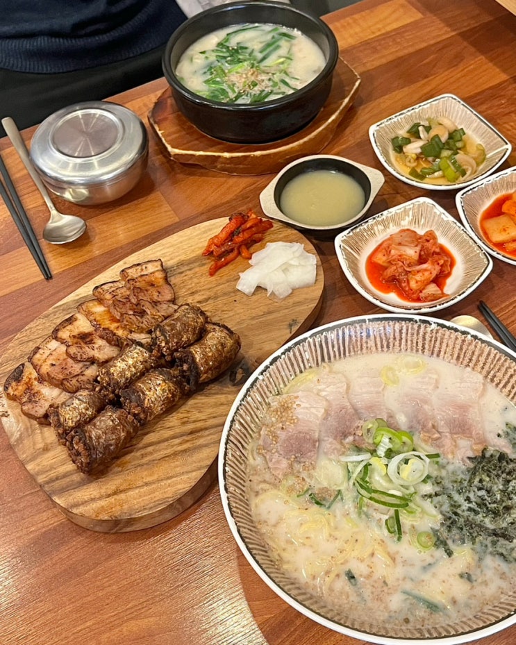  부산 부산대국밥 도야지면옥 커플세트 고기국수 순대국밥 맛집