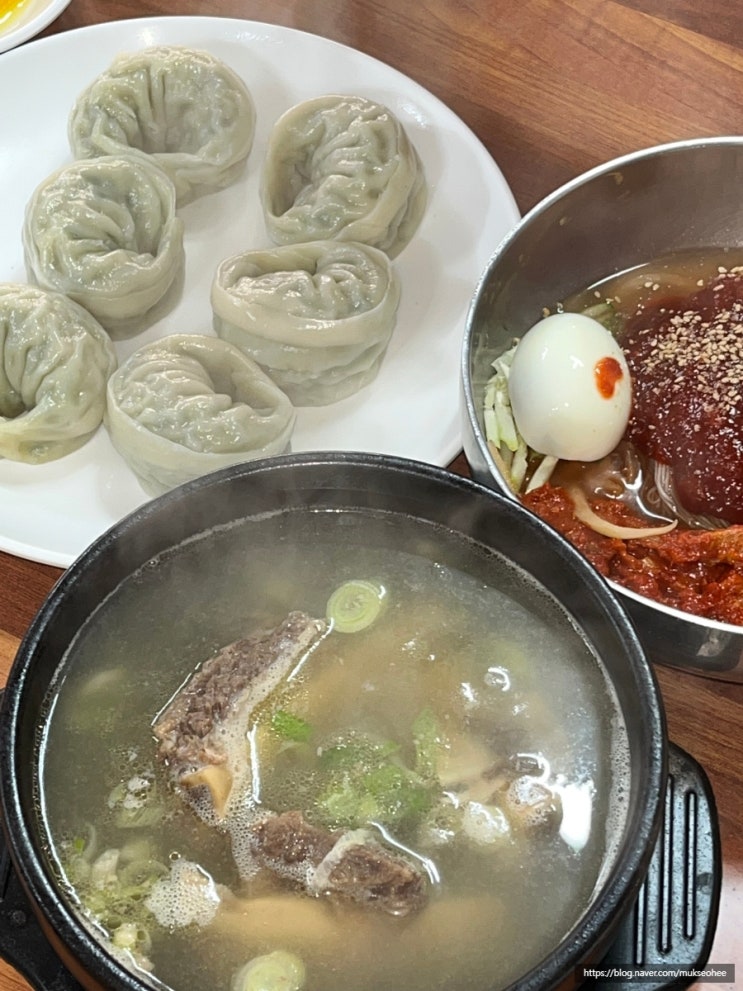  청평 맛집 가평 함흥명가 만두 갈비탕 냉면 아침식사