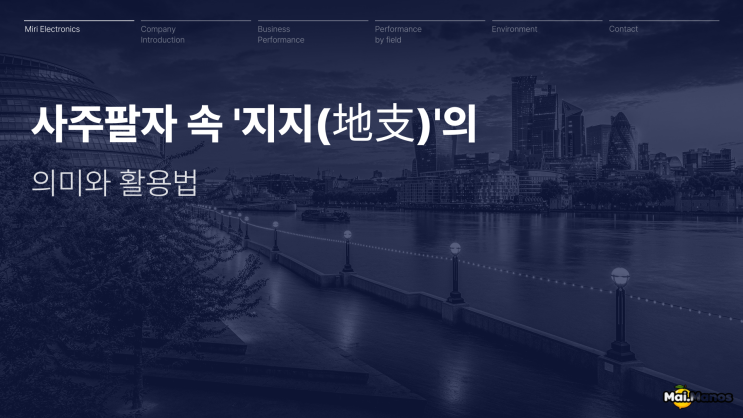  사주팔자 속 지지(地支)의 뜻과 의미 활용법