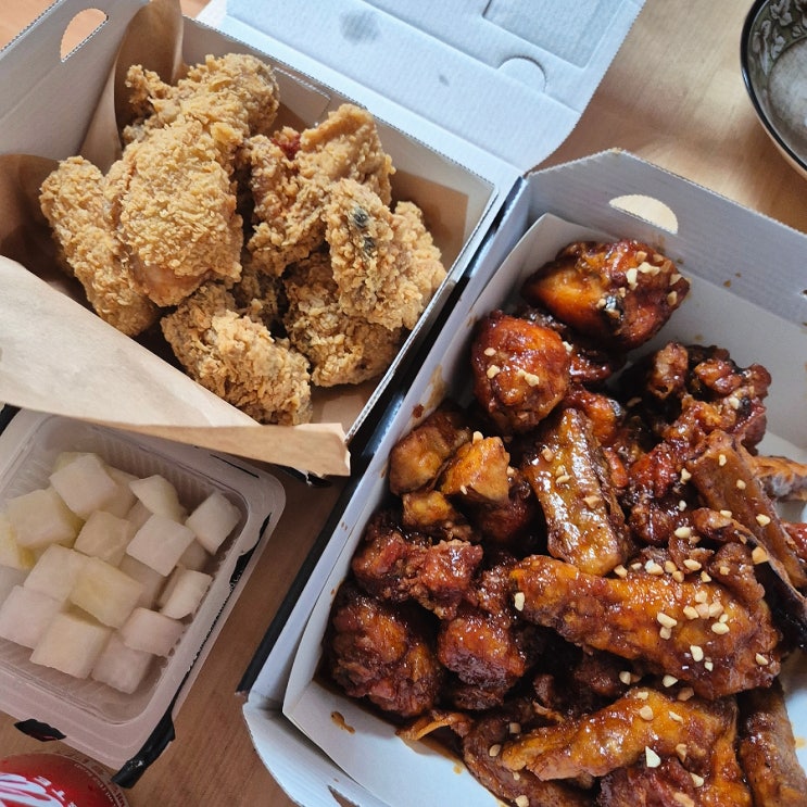  BBQ 새로 나온 신메뉴 맵소디치킨 내돈내산 솔직후기-가지튀김 들어간 비비큐 간장베이스 치킨