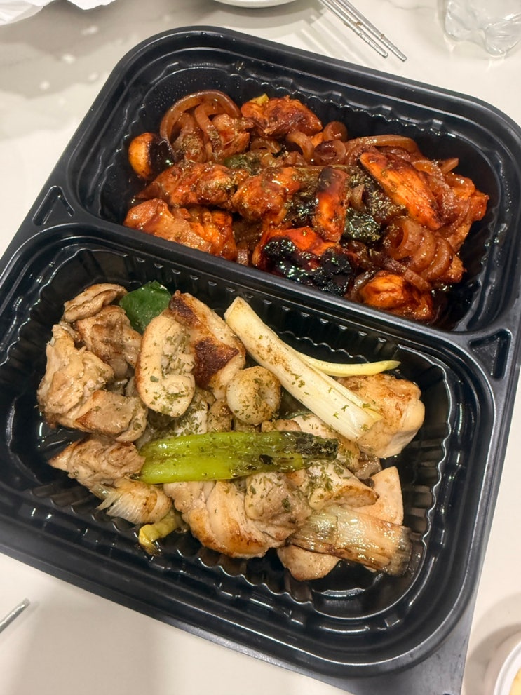  기영이 숯불두마리치킨 인천 산곡점 메뉴추천 (+돼껍 누들)