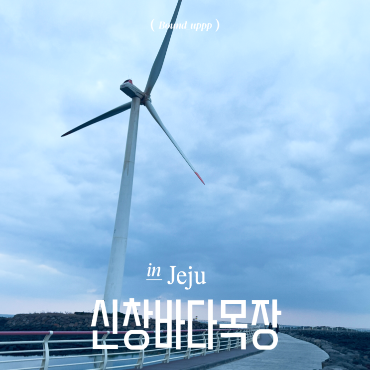  제주 신창바다목장 드라이브코스 신창풍차해안도로 일몰 석양 풍력발전기