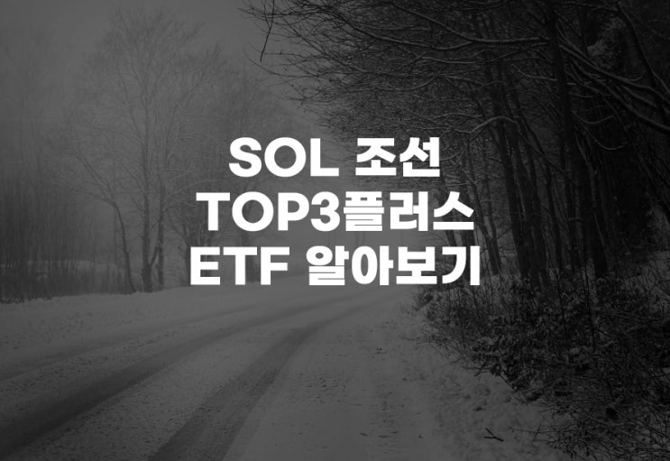  SOL 조선TOP3플러스[466920] ETF 분석 주가 주식 조선업 호황 슈퍼사이클