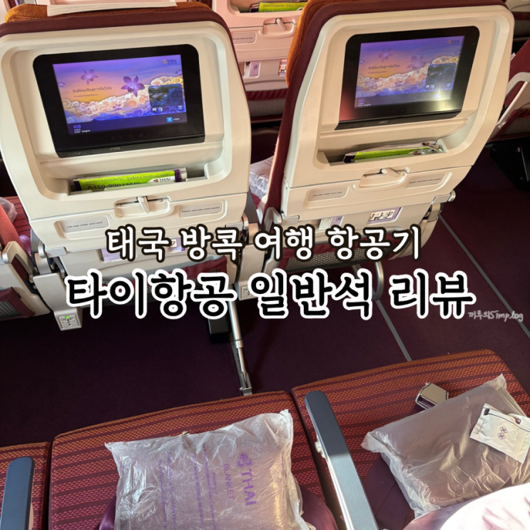  [타이항공] 태국 국적기 타이항공 일반석 리뷰_기내식, 서비스, 체크인