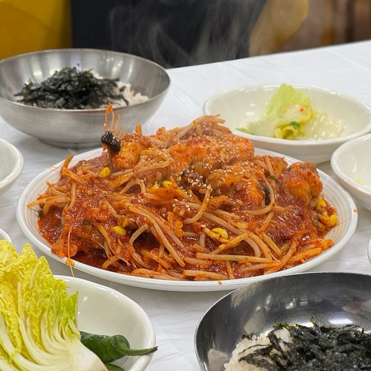  여수 우정식당 아구찜 아귀찜 현지인 추천맛집 양념게장도 너무 맛있는데?