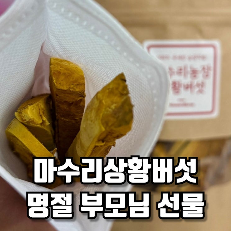  마수리상황버섯 명절 부모님 선물로 제격
