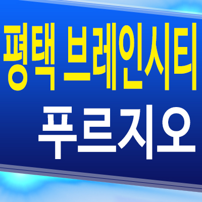  평택 브레인시티 푸르지오 아파트 3블럭 장안동 대우건설 대단지 신축 분양가