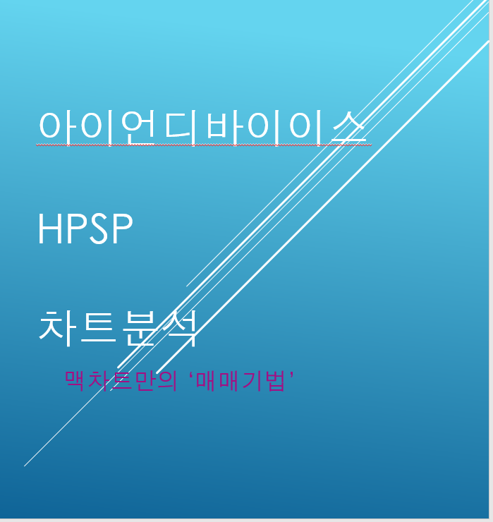  매집으로 일관한 차분한 금요일 아이언디바이스 차트분석, HPSP차트분석