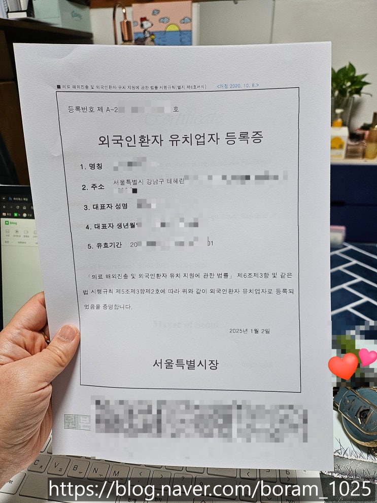  외국인환자유치업 사업계획서 작성 방법(수임 사례)