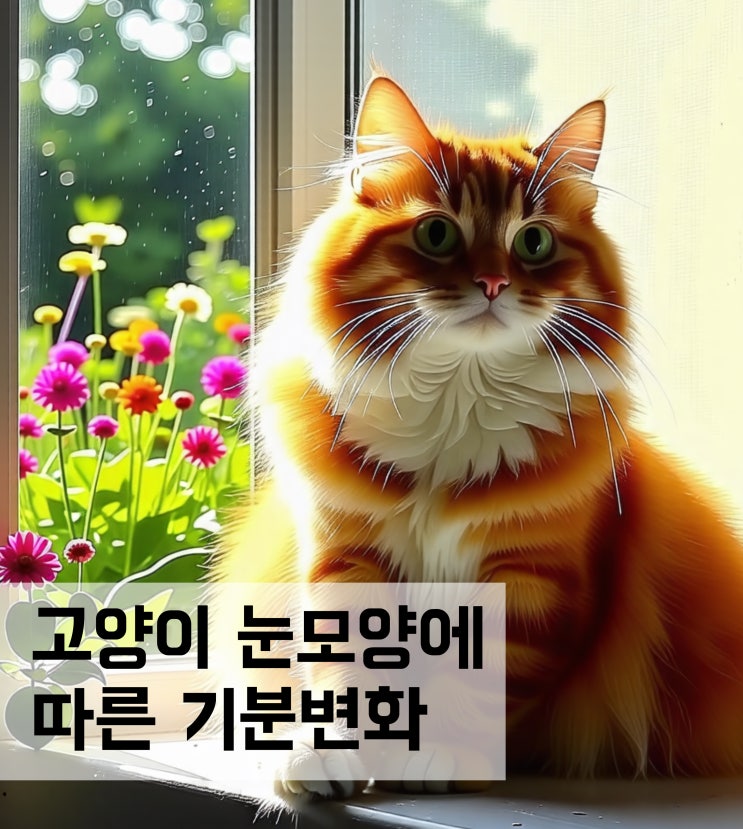  고양이 눈모양에 따른 기분변화