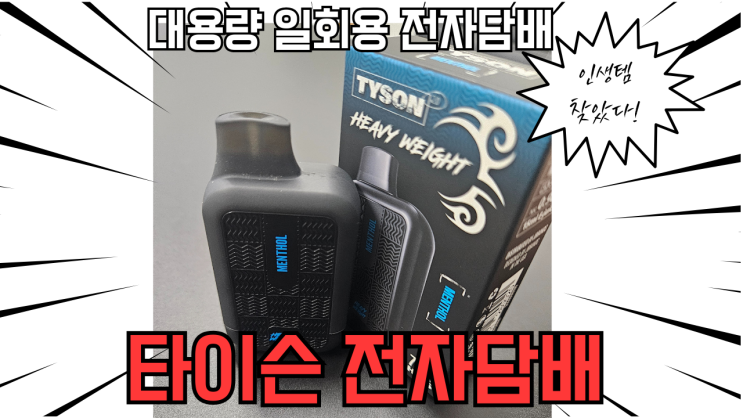  전담추천 베이핑존 편리함과 간편함 타이슨 일회용 전자담배 추천!