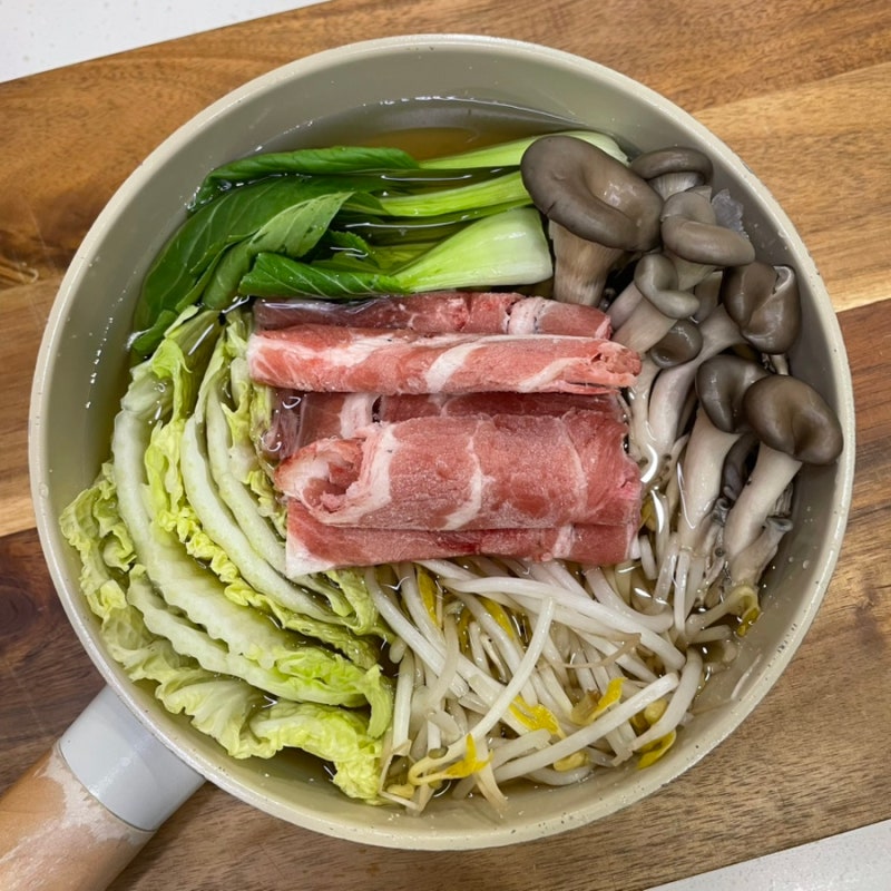 초간단 쯔유 샤브샤브 육수 만드는 법 마무리 죽 만들기 레시피